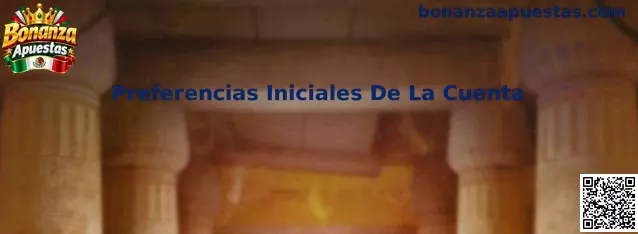 Pantalla ilustrativa de Preferencias Iniciales De La Cuenta y configuración de seguridad