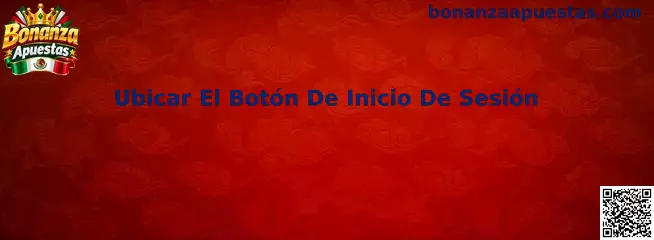 Ejemplo visual para ubicar el botón de inicio de sesión en una página de Bonanza Apuestas